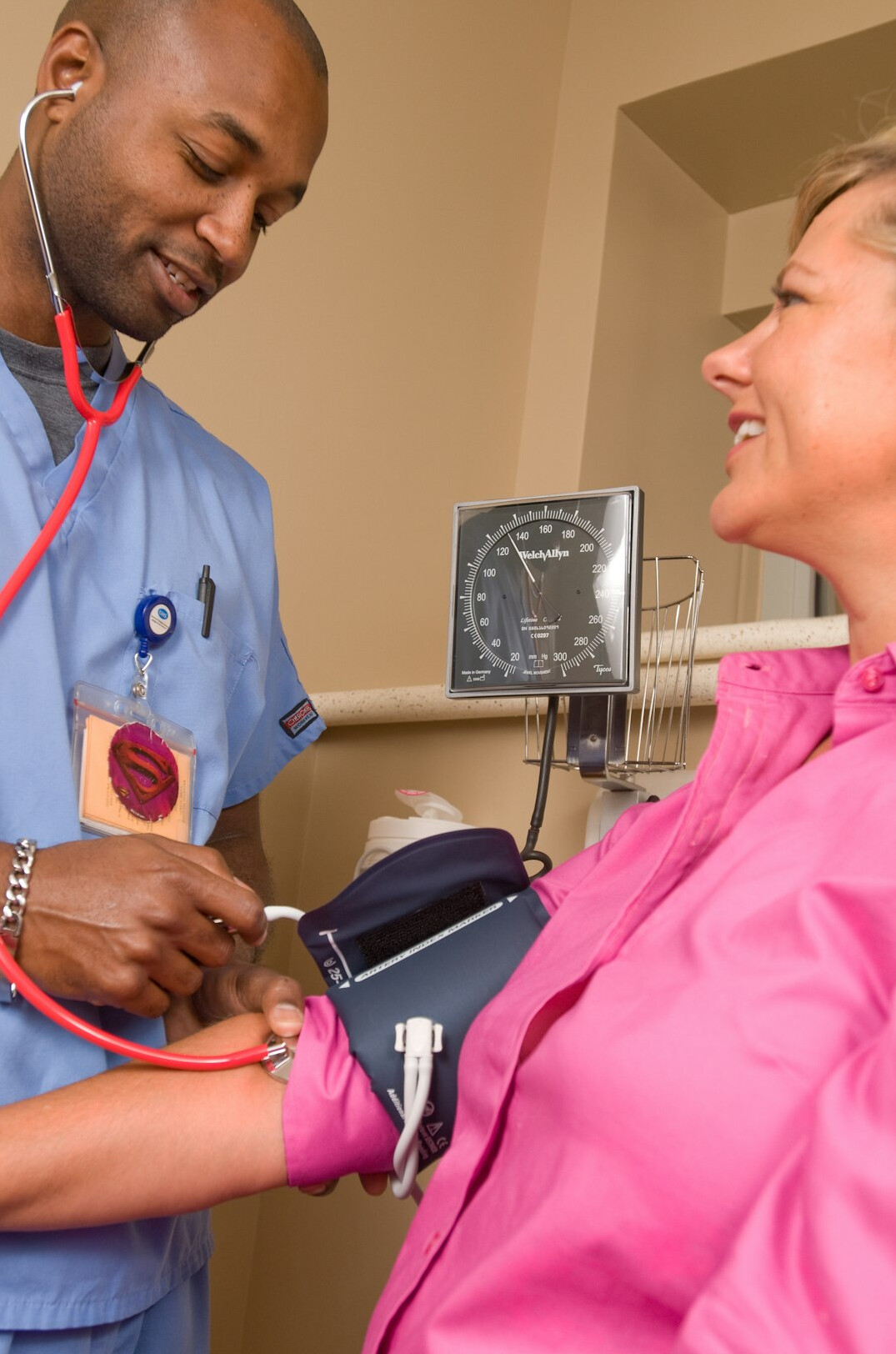nurse applying skills