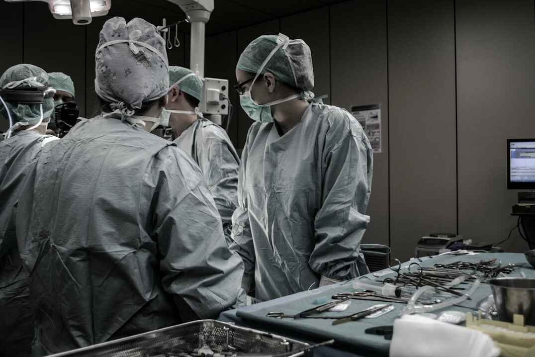 healthcare professionals in training session